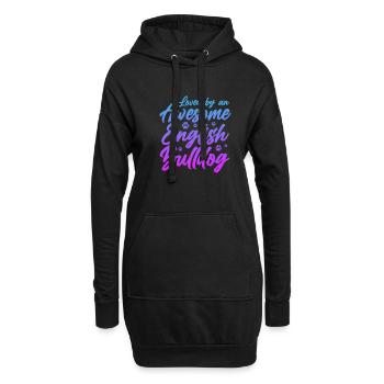 Bouledogue anglais Chien bouledogue anglais Cadeau - Sweat-shirt à capuche long Femme - noir - Devant