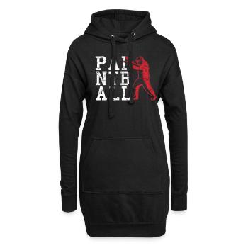 Paintball - Sweat-shirt à capuche long Femme - noir - Devant