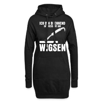WIG Schweißen Schweißer Wigsen - Hoodie-Kleid - Schwarz - Vorne