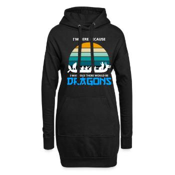 Drachenbootrennen Festival für Drachenboot - Hoodie-Kleid - Schwarz - Vorne