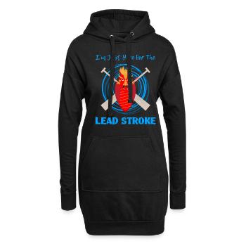 Pagayage de bateaux-dragons pour le festival des courses de bateaux-dragons - Sweat-shirt à capuche long Femme - noir - Devant