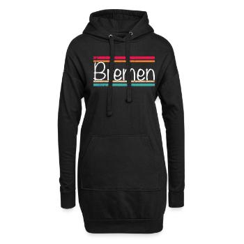 Brême - Sweat-shirt à capuche long Femme - noir - Devant