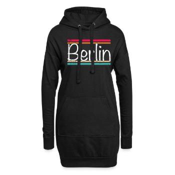 Berlin - Hoodie-Kleid - Schwarz - Vorne