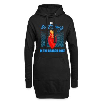 Course de bateaux chinois pour les entraîneurs de bateaux-dragons - Sweat-shirt à capuche long Femme - noir - Devant