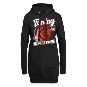Tuner de voiture, Mécanicien automobile, Voiture de course, Tuning - Sweat-shirt à capuche long Femme - noir - Devant