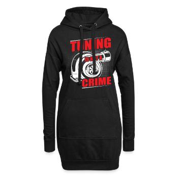 Tuner de voiture, Mécanicien automobile, Voiture de course, Tuning - Sweat-shirt à capuche long Femme - noir - Devant