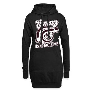 Tuner de voiture, Mécanicien automobile, Voiture de course, Tuning - Sweat-shirt à capuche long Femme - noir - Devant