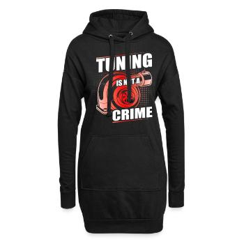 Tuner de voiture, Mécanicien automobile, Voiture de course, Tuning - Sweat-shirt à capuche long Femme - noir - Devant