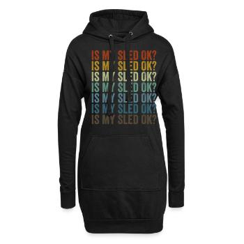 Ist mein Schlitten in Ordnung? Schneemobil Schneem - Hoodie-Kleid - Schwarz - Vorne