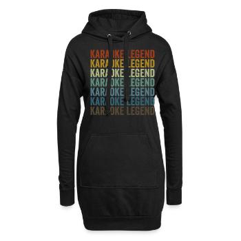 Karaoke Legend Funny Karaoke Music Lovers Sän - Sweat-shirt à capuche long Femme - noir - Devant