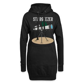 Drôle de Stargeezer pour les amateurs d’astronomie - Sweat-shirt à capuche long Femme - noir - Devant