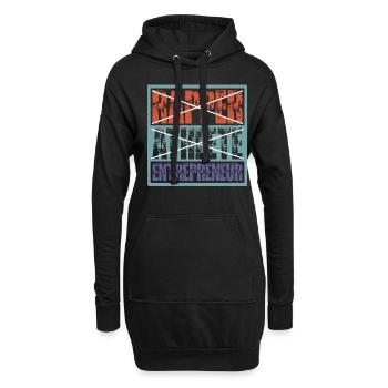 Rapper Athlete Entrepreneur 32 - Hoodie-Kleid - Schwarz - Vorne