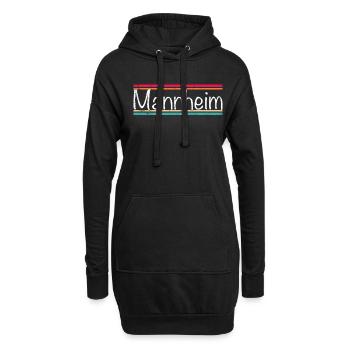 Mannheim - Sweat-shirt à capuche long Femme - noir - Devant