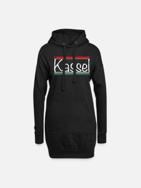 Kassel - Hoodie-Kleid - Schwarz