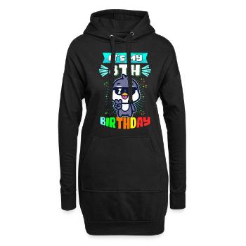 8. Geburtstag | 8 Jahre alt Geschenkidee Geschenk - Hoodie-Kleid - Schwarz - Vorne