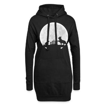 Tournoi de joueurs d’échecs pour esprits intelligents - Sweat-shirt à capuche long Femme - noir - Devant