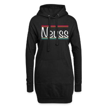 Neuss - Sweat-shirt à capuche long Femme - noir - Devant