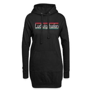 Ludwigshafen - Hoodie-Kleid - Schwarz - Vorne
