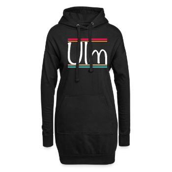 Ulm - Sweat-shirt à capuche long Femme - noir - Devant