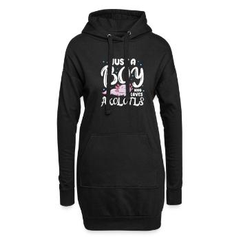 Axolotl - Sweat-shirt à capuche long Femme - noir - Devant