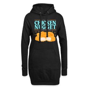 Chicken Nuggets Huhn Nuggets Fast Food Geschenk - Hoodie-Kleid - Schwarz - Vorne