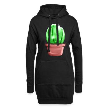 Painted Egg Looking Like A Cactus Decoration For - Hoodie-Kleid - Schwarz - Vorne