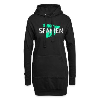 Spanien - Hoodie-Kleid - Schwarz - Vorne