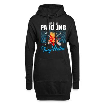 Drachenbootrennen Festival für Drachenboot - Hoodie-Kleid - Schwarz - Vorne