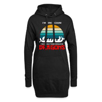 Drachenbootrennen Festival für Drachenboot - Hoodie-Kleid - Schwarz - Vorne