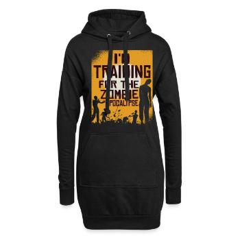 I'm Training For The Zombie Apocalypse 12 - Hoodie-Kleid - Schwarz - Vorne