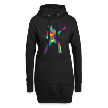Guitare Polygon Guitaristes - Sweat-shirt à capuche long Femme - noir - Devant