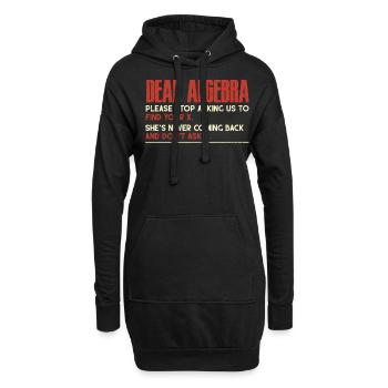 Algèbre, Analyse, Science, Mathématiques - Sweat-shirt à capuche long Femme - noir - Devant