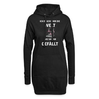 3D Druck Printing CAD PLA Filament 3d drucken - Hoodie-Kleid - Schwarz - Vorne