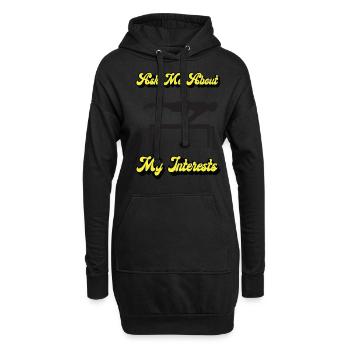 Meditation, Zen Yoga und Pilates - Hoodie-Kleid - Schwarz - Vorne
