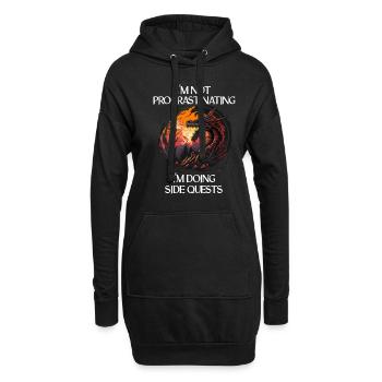 Créatures mythiques Dragon Cadeau Hommes Dragon pour un - Sweat-shirt à capuche long Femme - noir - Devant