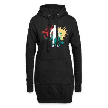 Aptitude - Sweat-shirt à capuche long Femme - noir - Devant