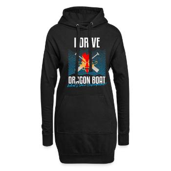 Course de bateaux chinois pour les entraîneurs de bateaux-dragons - Sweat-shirt à capuche long Femme - noir - Devant