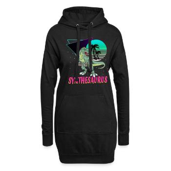 Synthesaurus T-Rex Electronic Synthesizer - Hoodie-Kleid - Schwarz - Vorne