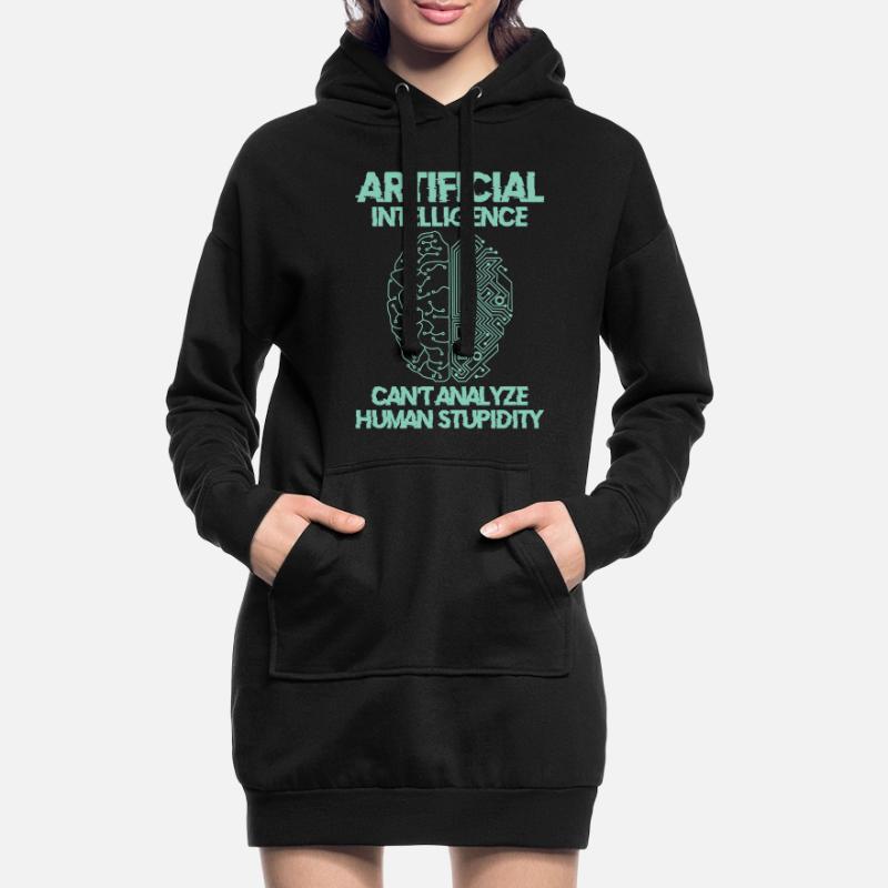 Artificial Intelligence Programmer Brain Human Hoodie Dress