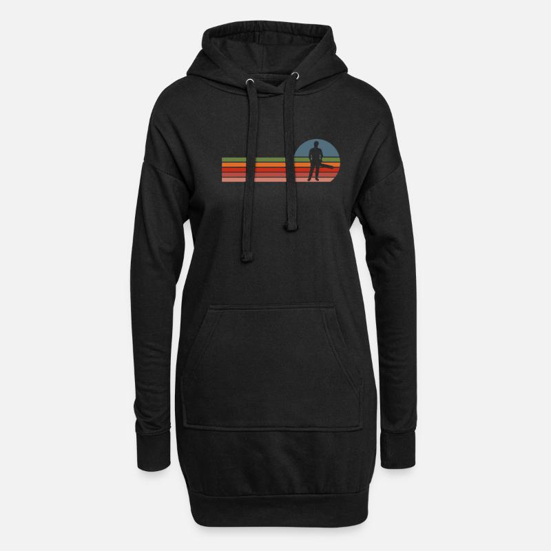 Baumpfleger - Hoodie-Kleid - Schwarz