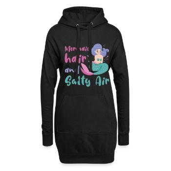 Mermaid Hair And Salty Air 4 - Hoodie-Kleid - Schwarz - Vorne