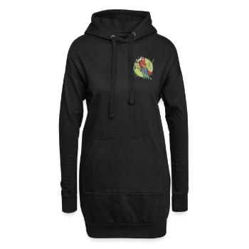 Ara Perroquet I Amérique du Sud Oiseau exotique pour - Sweat-shirt à capuche long Femme - noir - Devant