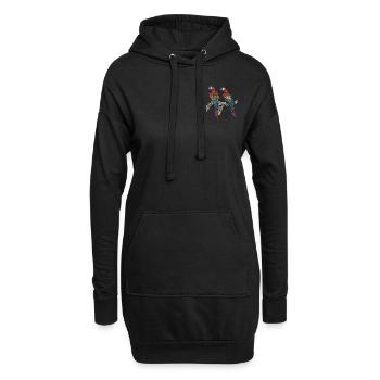 Ara Papagei I Südamerika Exotischer Vogel für - Hoodie-Kleid - Schwarz - Vorne