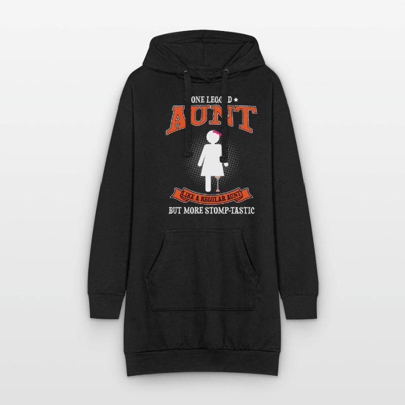 Conception de prothèses de jambe et prothèses de jambe Sweat-shirt à capuche long Femme