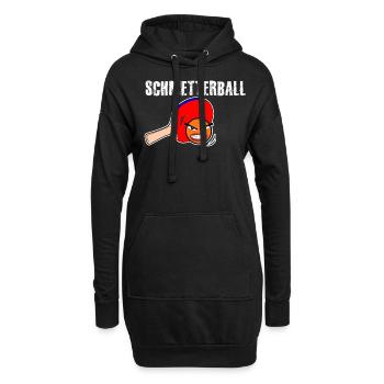 Tischtennisspieler Tischtennis - Hoodie-Kleid - Schwarz - Vorne