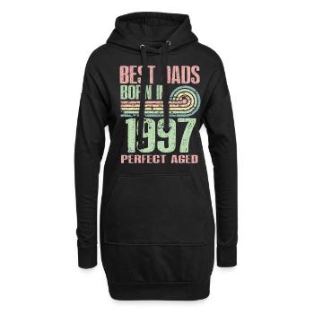 Die Besten Väter Sind 1997 Geboren, 26 Jahre Alt, - Hoodie-Kleid - Schwarz - Vorne