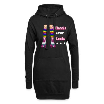 Patins à roulettes Patineurs à roues alignées Patins à roues alignées - Sweat-shirt à capuche long Femme - noir - Devant