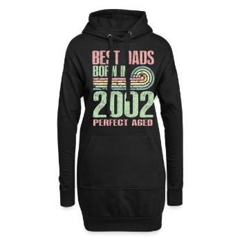 Les meilleurs pères sont nés en 2002, 21 ans, - Sweat-shirt à capuche long Femme - noir - Devant