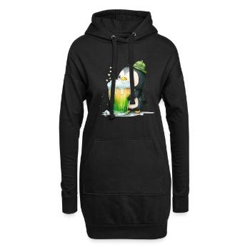 La Saint-Patrick en Irlande applaudit pour de bon - Sweat-shirt à capuche long Femme - noir - Devant
