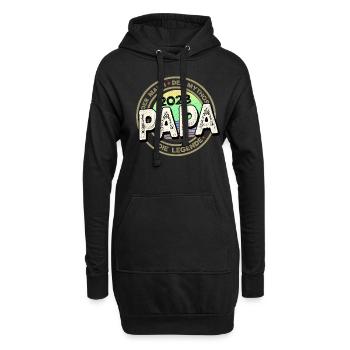 Werdender Papa 2023, Der Mann, Der Mythos, Die - Hoodie-Kleid - Schwarz - Vorne